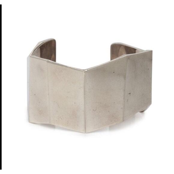 TIFFANY & Co Sterling Silver Frank Gehry Wide Torque Fold Cuff
